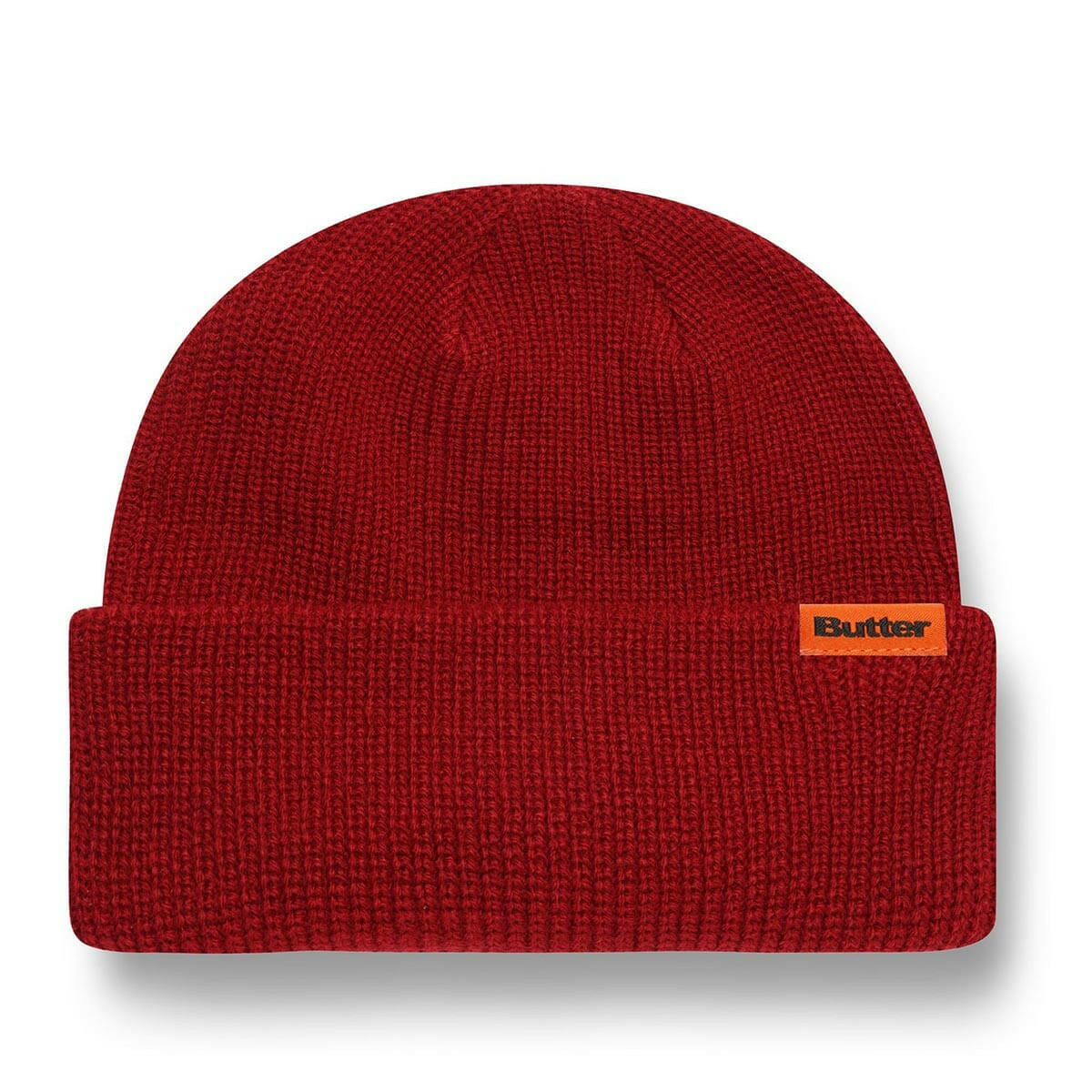 Butter Goods - Tall Wharfie Beanie Burgundy.