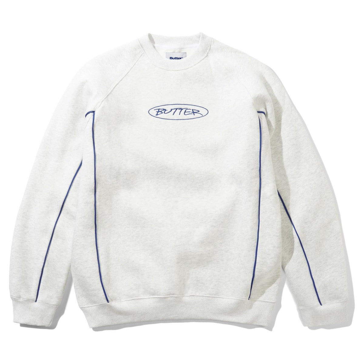 Butter Goods Team Panel Crewneck Ash - front
