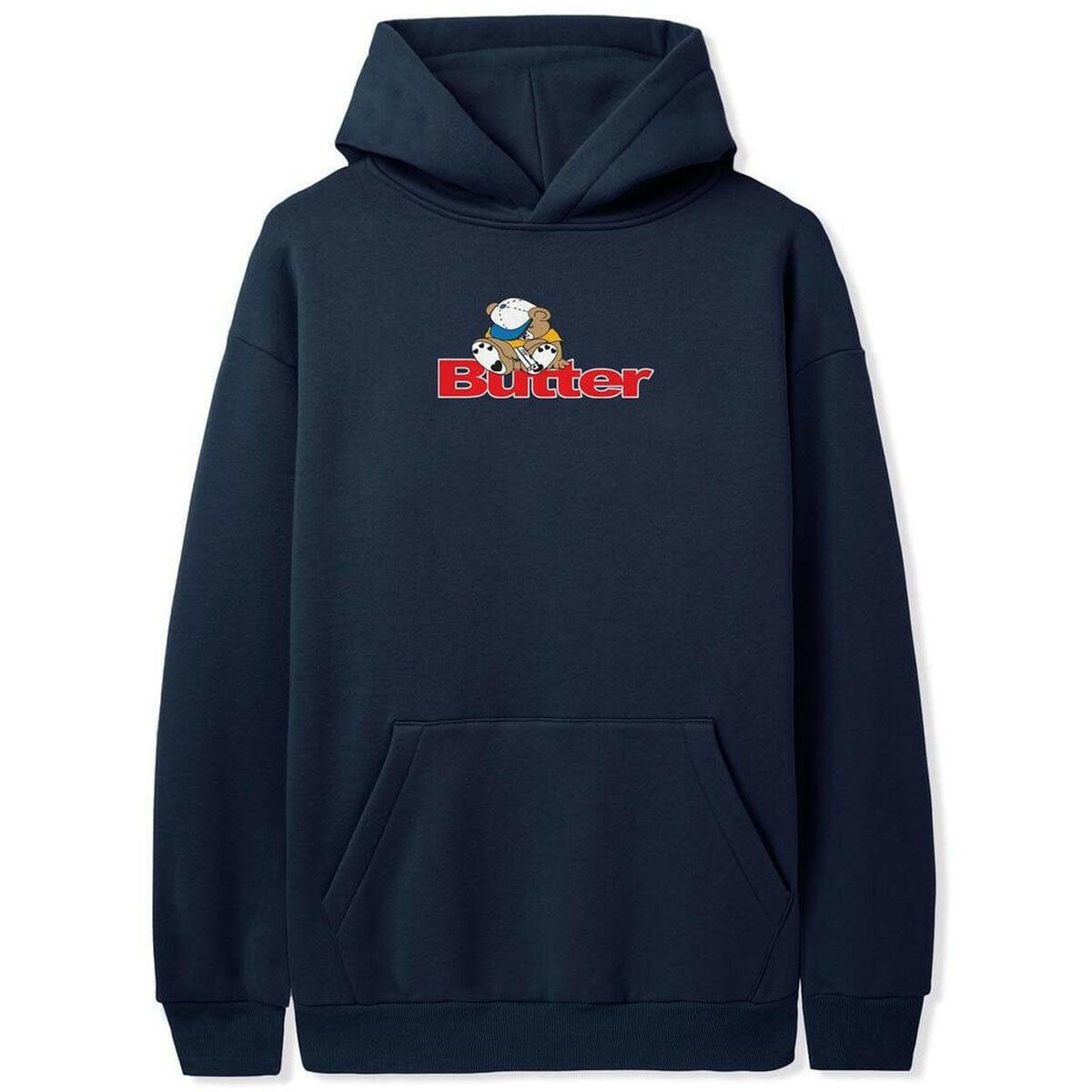 Butter Goods - Teddy Logo Hoodie Navy.