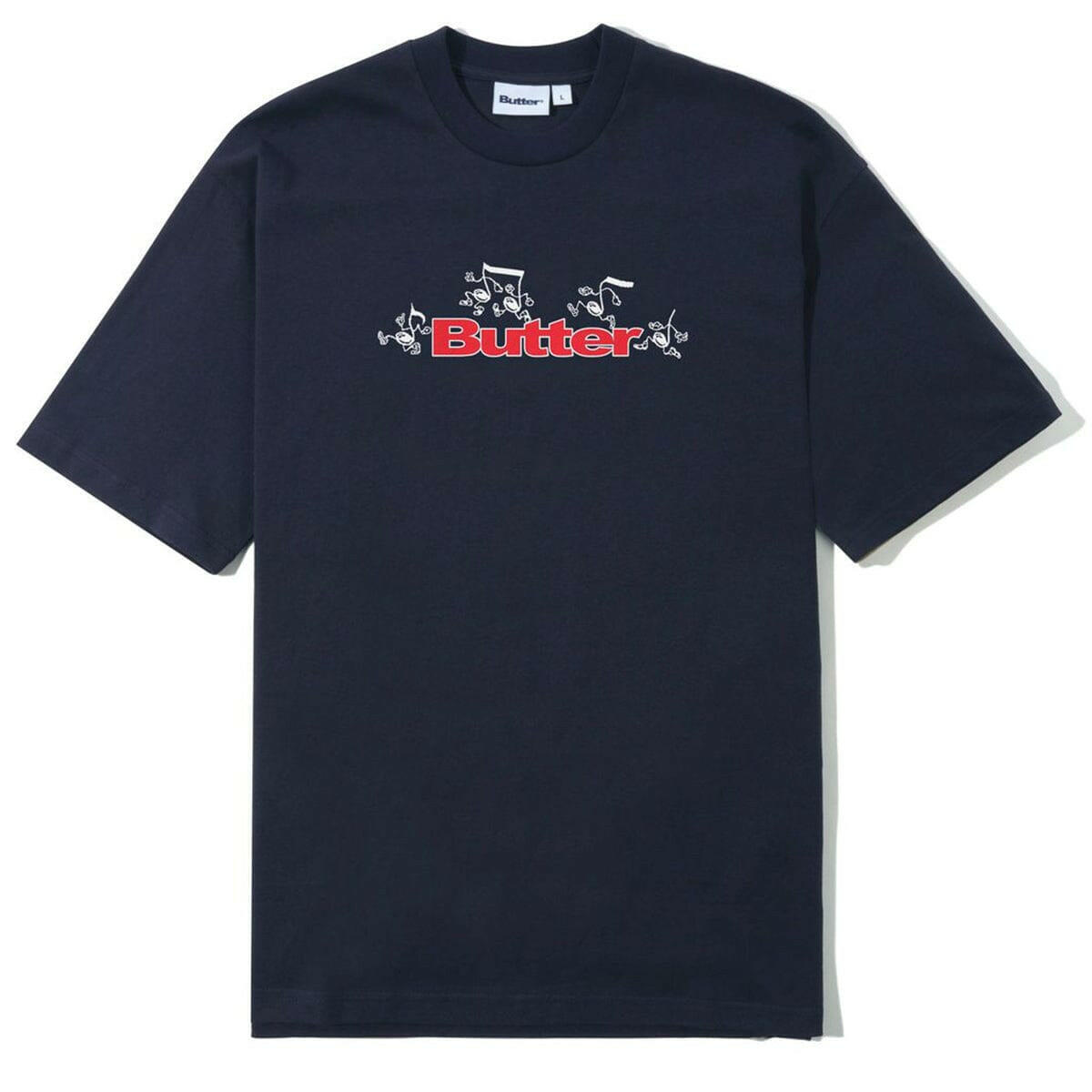 Butter Goods - Tempo Logo Tee Navy.