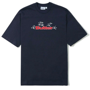 Butter Goods - Tempo Logo Tee Navy.