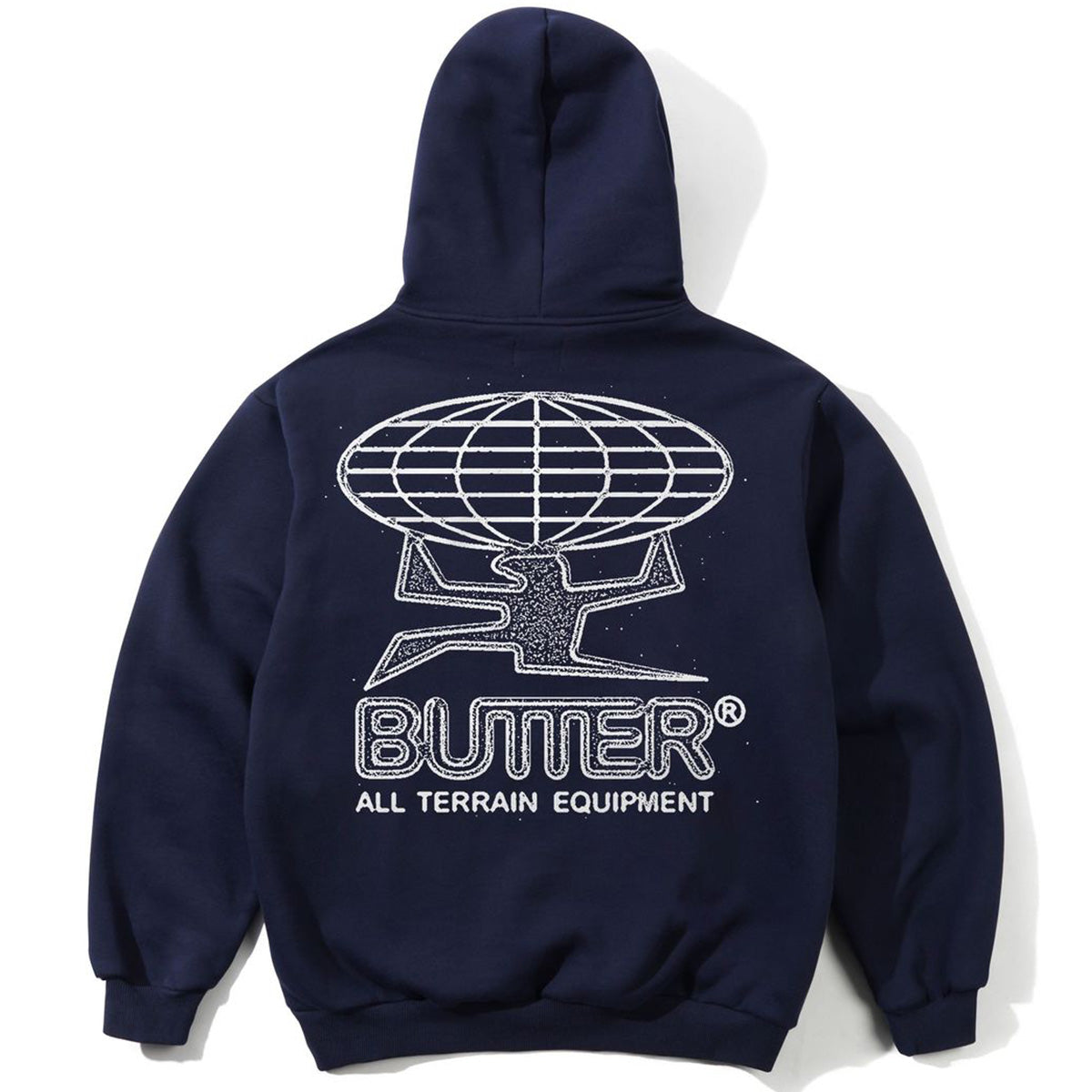 Butter Goods Terrain Hoodie Navy Back