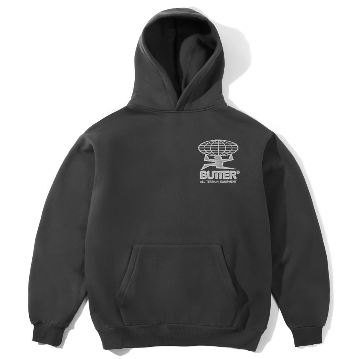 Butter Goods - Terrain Hoodie Washed Black.