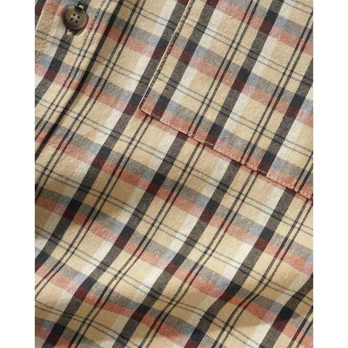 Butter Goods - Terrain Plaid L/S Shirt Sand.