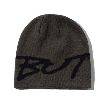 Butter Goods Terrain Skully Beanie Black Front