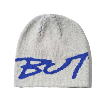 Butter Goods Terrain Skully Beanie Grey Front