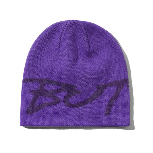 Butter Goods Terrain Skully Beanie Purple Front