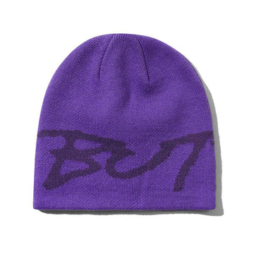 Butter Goods Terrain Skully Beanie Purple Front