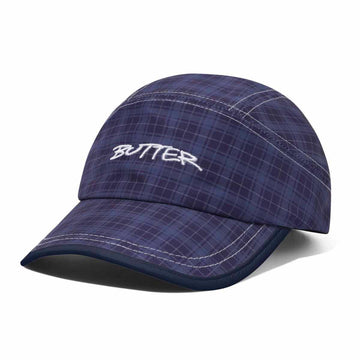 Butter Goods Trace 4 Panel Cap Plaid Front