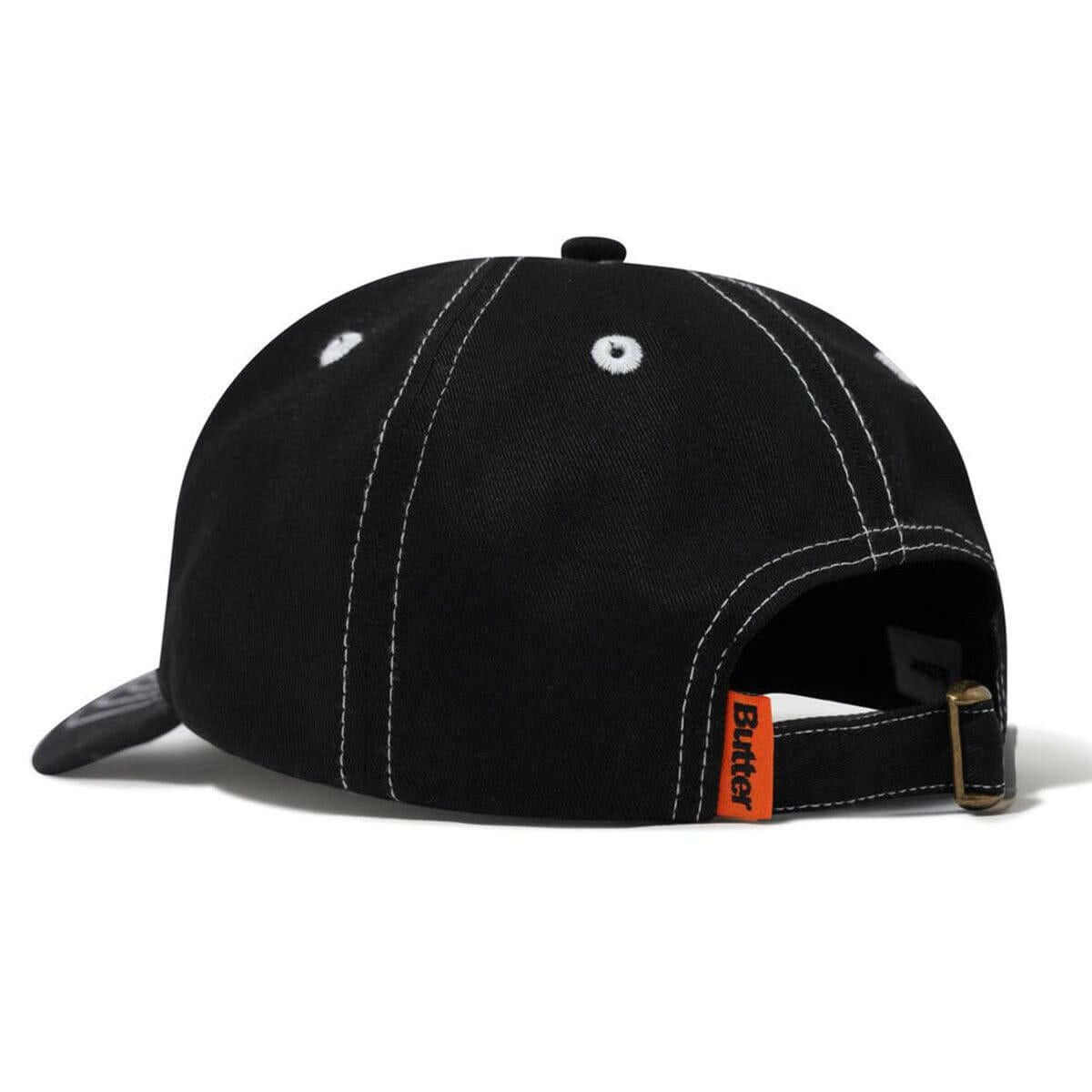 Butter Goods - Warped 6 Panel Cap Black.