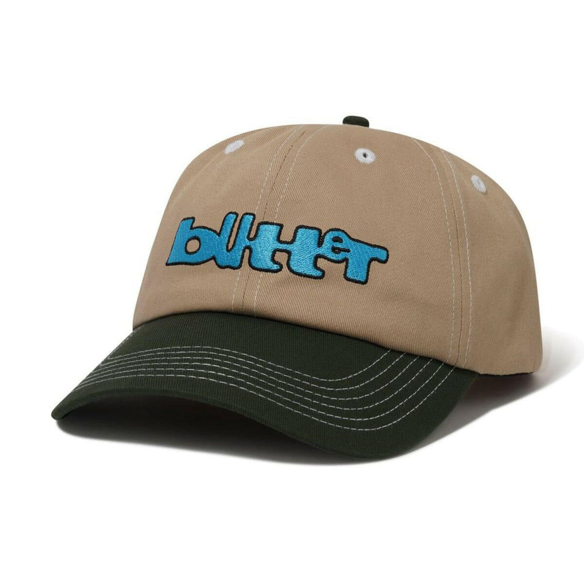 Butter Goods - Warped 6 Panel Cap Tan/Seaweed.
