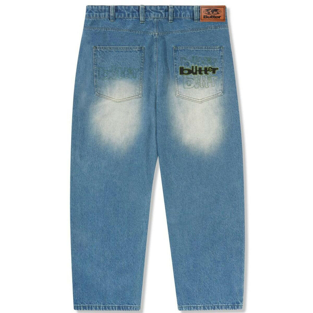 Butter Goods - Warped Denim Jeans Washed Mid Blue.