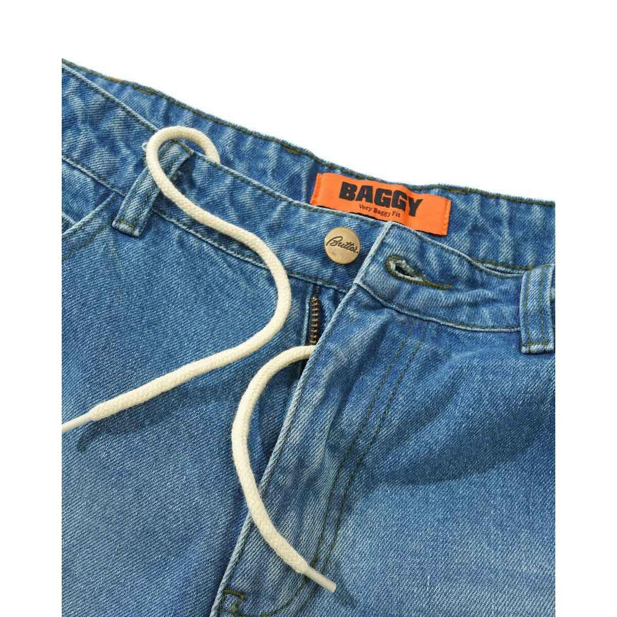 Butter Goods - Warped Denim Jeans Washed Mid Blue.