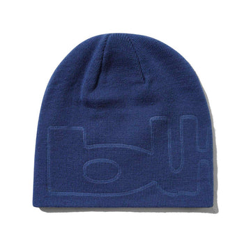 Butter Goods Warped Skully Beanie Marine Front