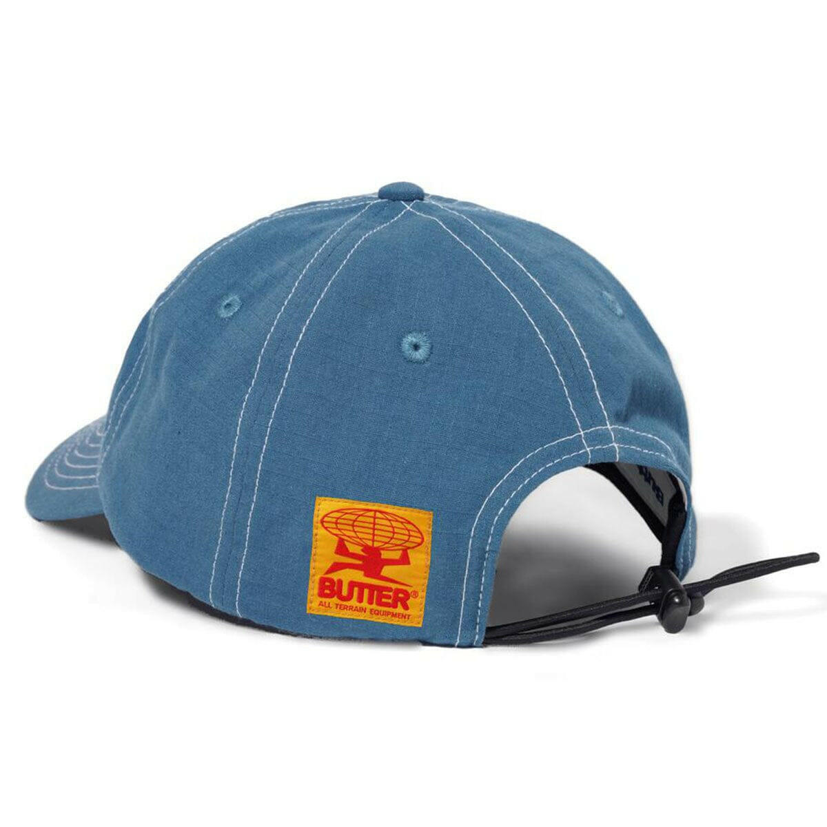 Butter Goods - Washed Ripstop 6 Panel Cap Navy.