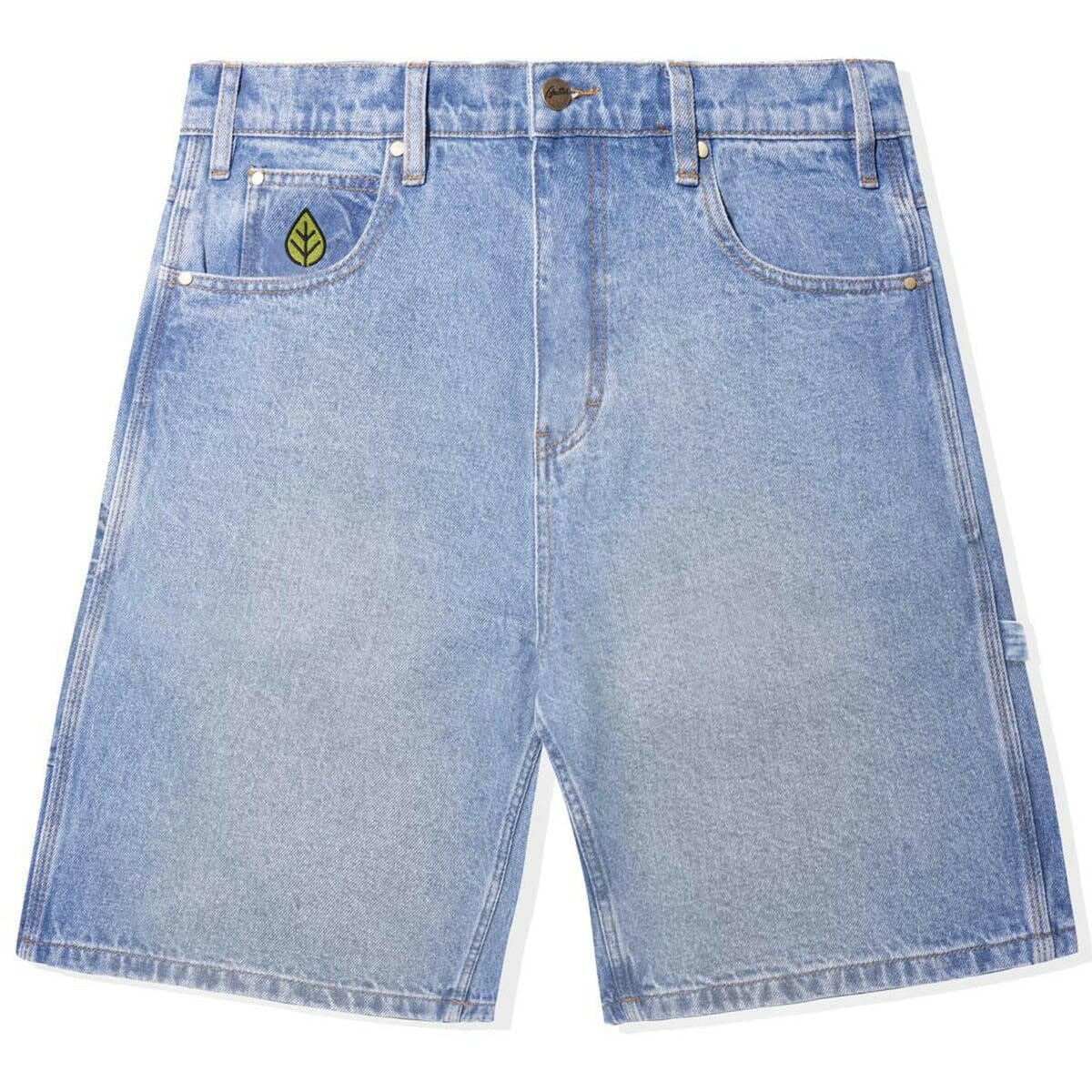Butter Goods - Weathergear Heavy Weight Denim Shorts Worn Indigo.