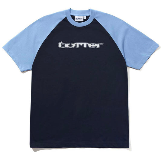 Butter Goods Witness Raglan Tee Sky/Navy