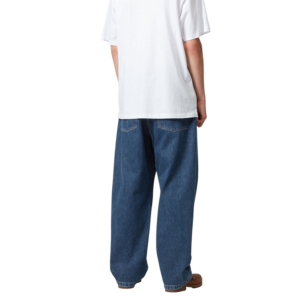 Carhartt WIP Brandon Pant Blue Stone Washed Back Model