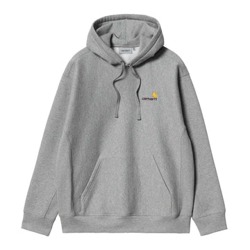 Carhartt WIP American Script Hoodie Grey Heather Front