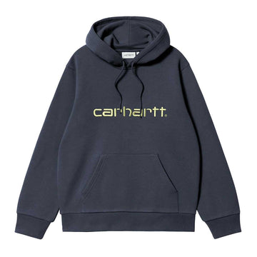 Carhartt WIP Carhartt Hoodie Deep Night/Gentle Green Front
