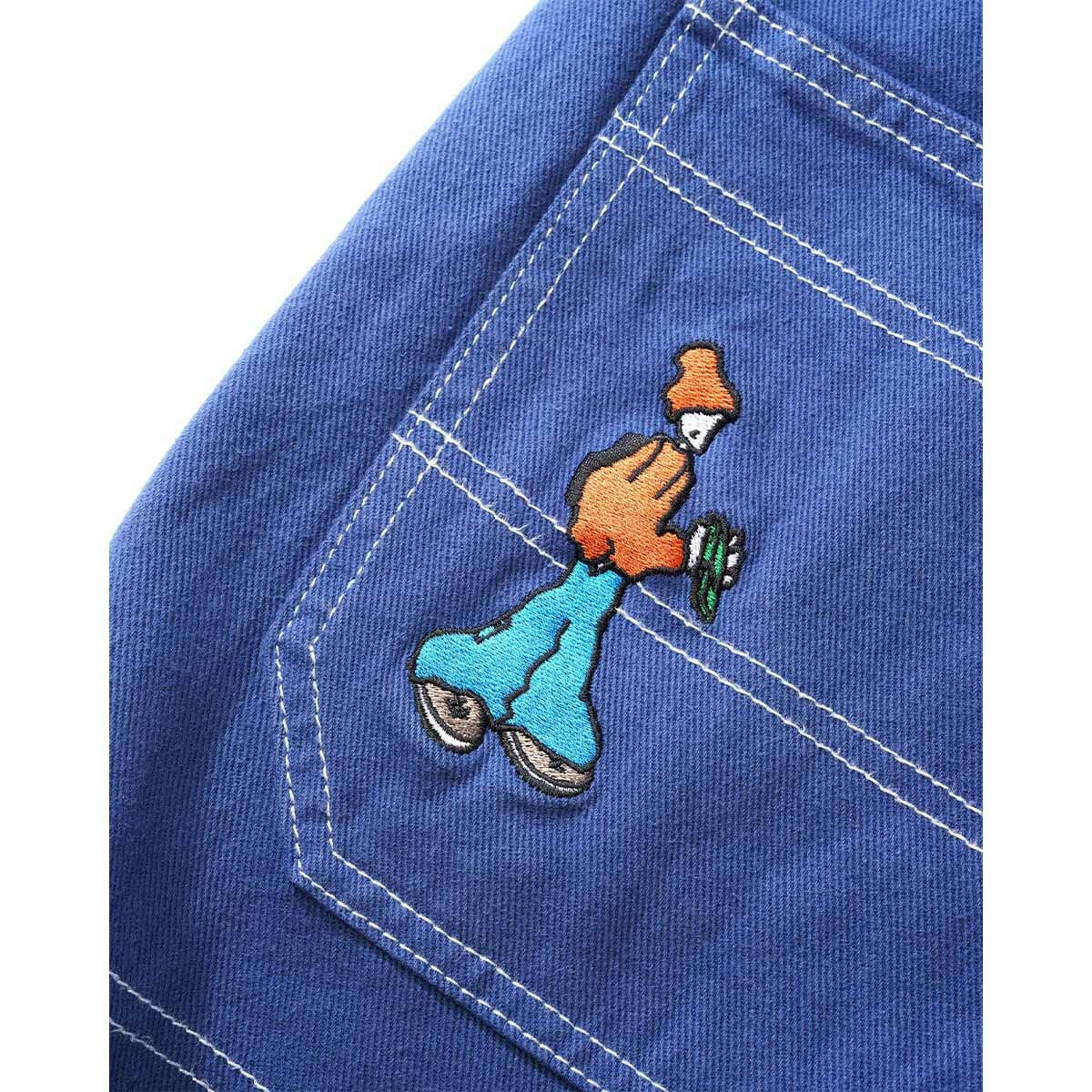 Cash Only - Aleka Cargo Jeans Washed Blue.