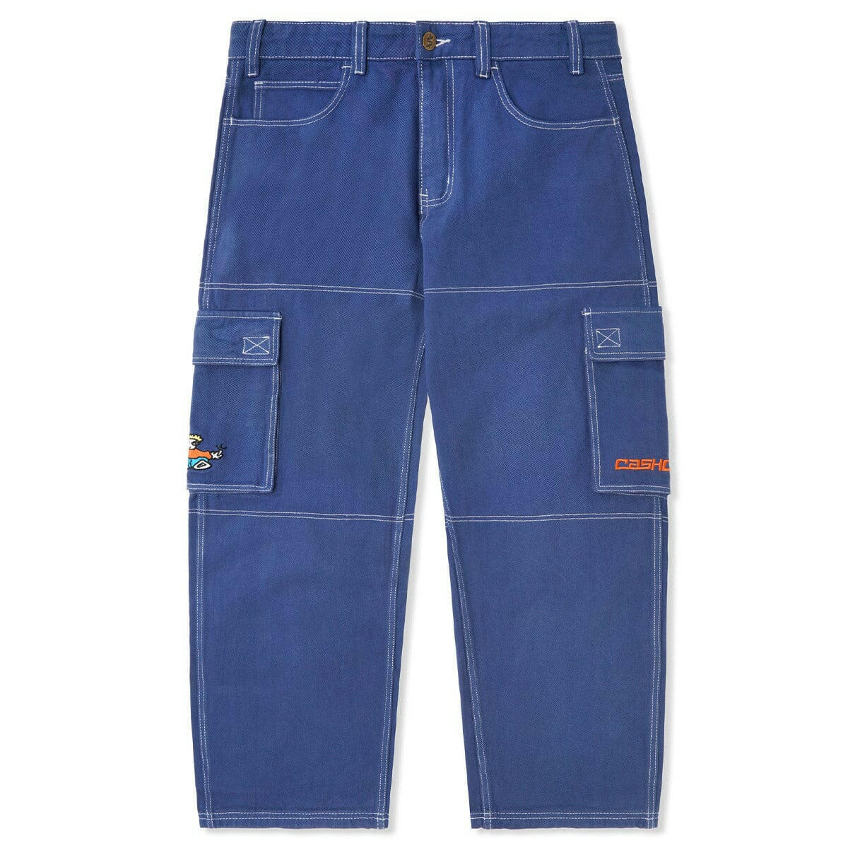 Cash Only - Aleka Cargo Jeans Washed Blue.