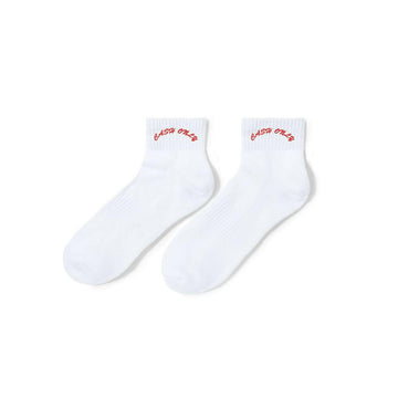 Cash Only - Logo Ankle Socks White.