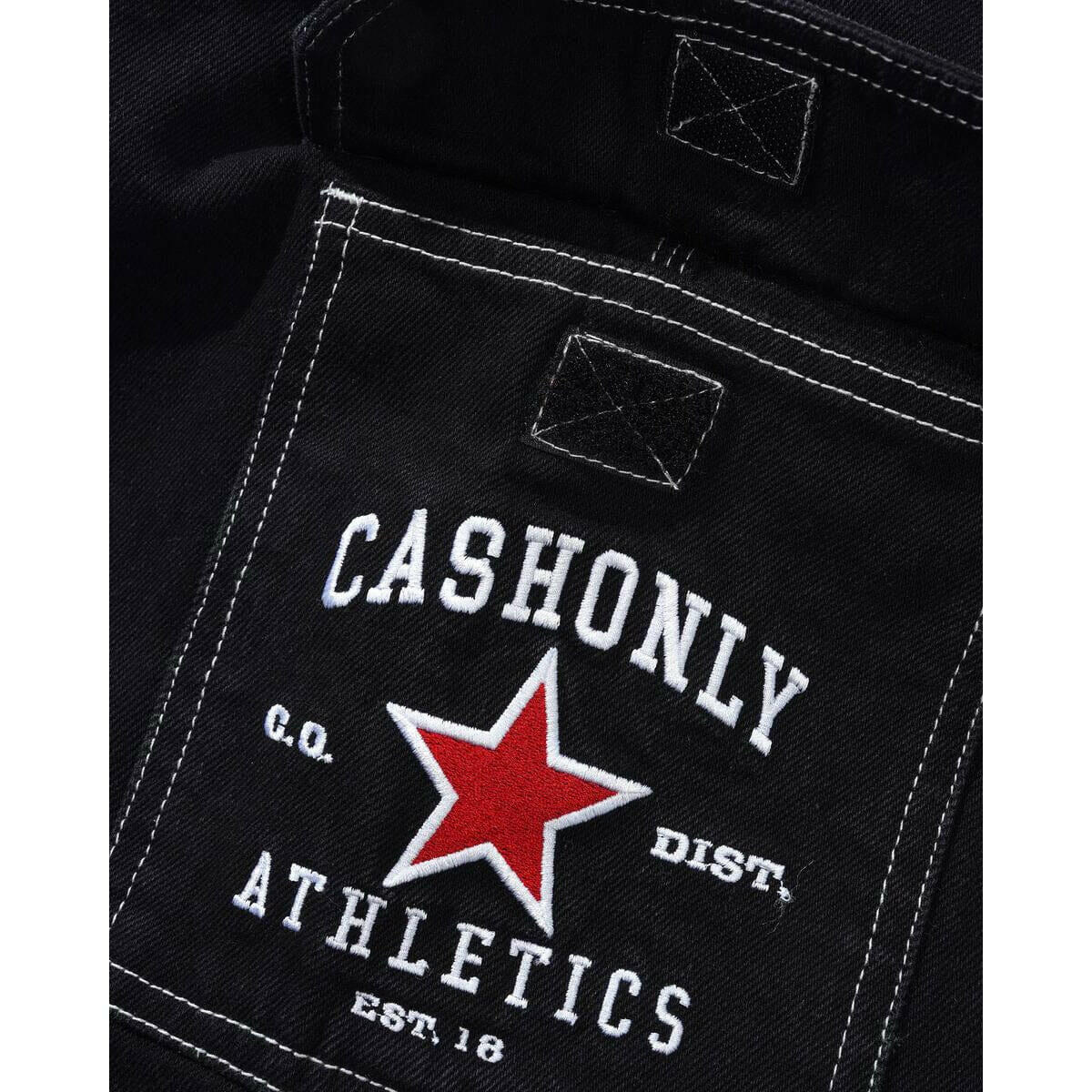 Cash Only - Athletics Denim Shorts Washed Black.