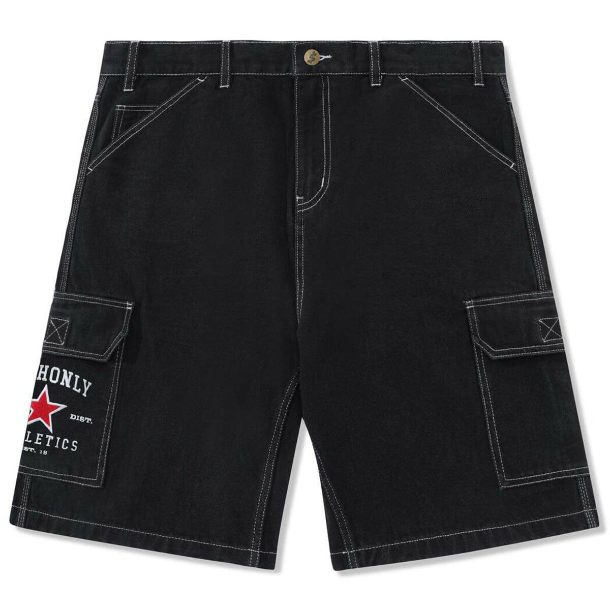 Cash Only - Athletics Denim Shorts Washed Black.