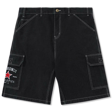 Cash Only - Athletics Denim Shorts Washed Black.