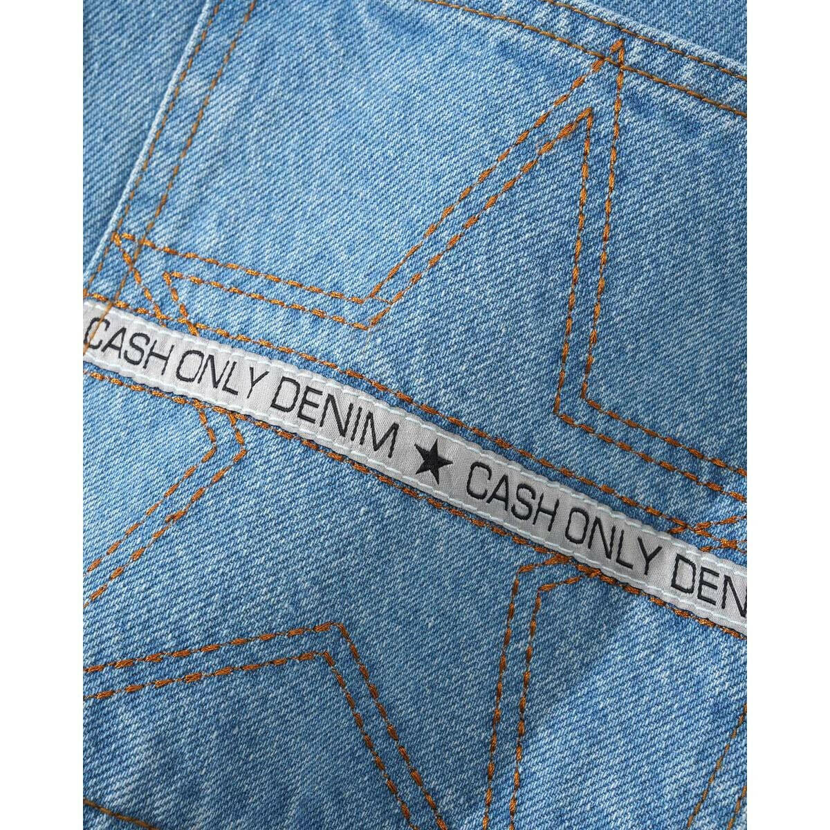 Cash Only - Athletics Denim Shorts Washed Indigo.