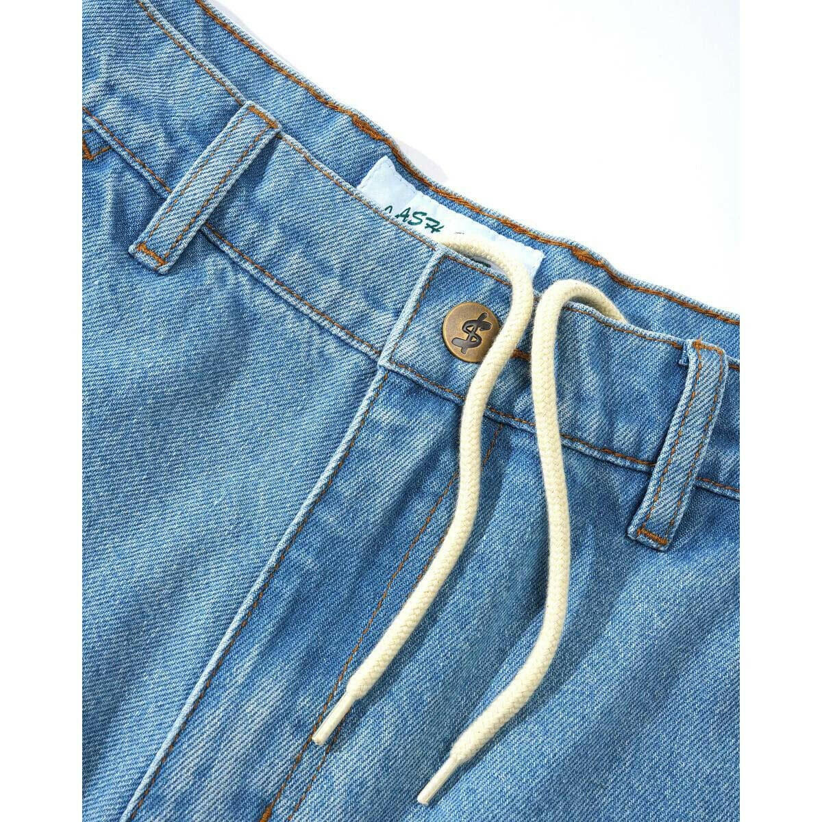 Cash Only - Athletics Denim Shorts Washed Indigo.