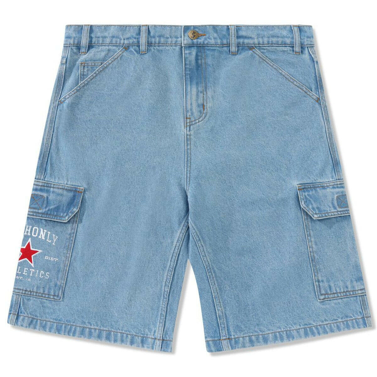 Cash Only - Athletics Denim Shorts Washed Indigo.