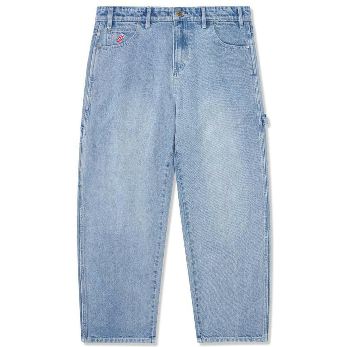 Cash Only - Blockout Denim Jeans Silver Indigo Wash.