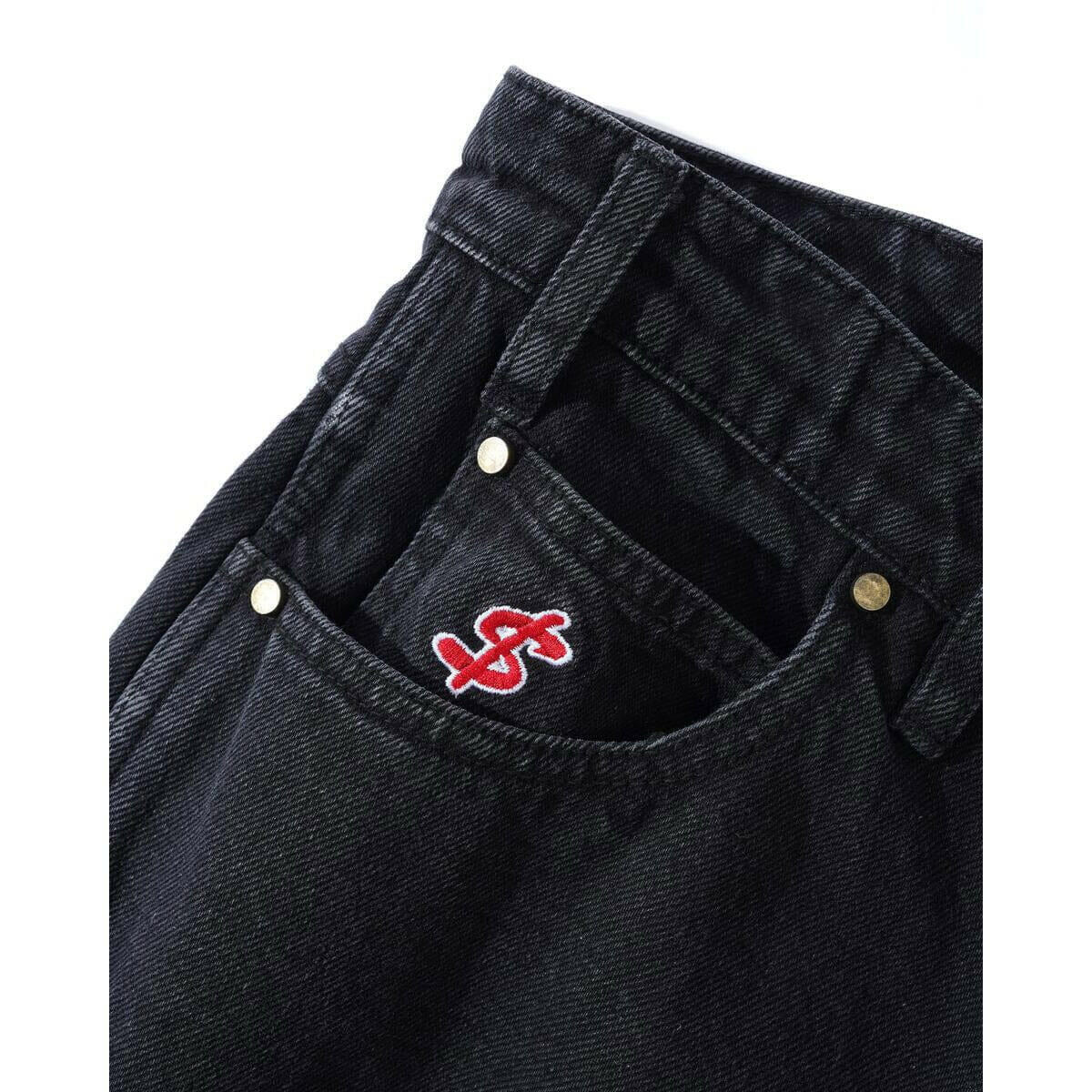 Cash Only - Blockout Denim Jeans Washed Black.