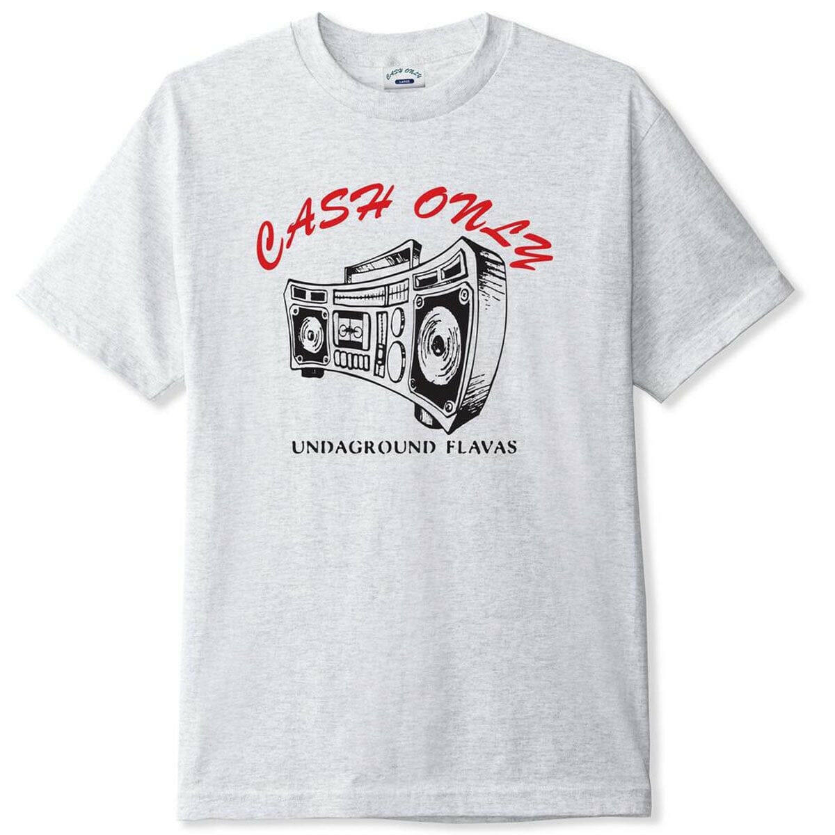 Cash Only - Boombox Tee Ash.