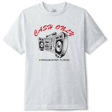 Cash Only - Boombox Tee Ash.