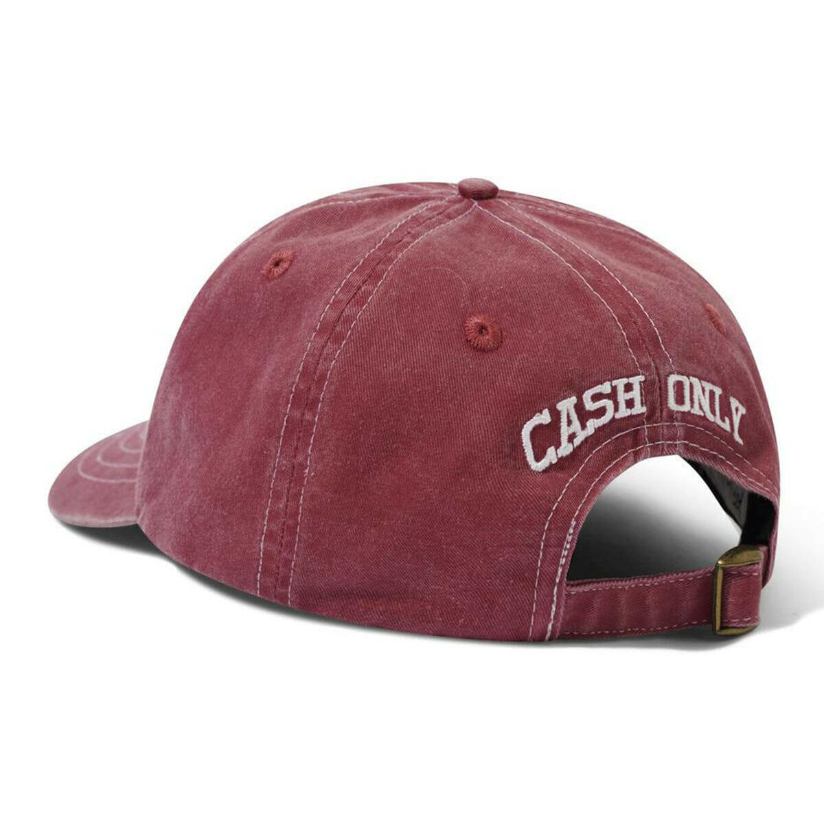Cash Only - Campus 6 Panel Cap Burgundy.