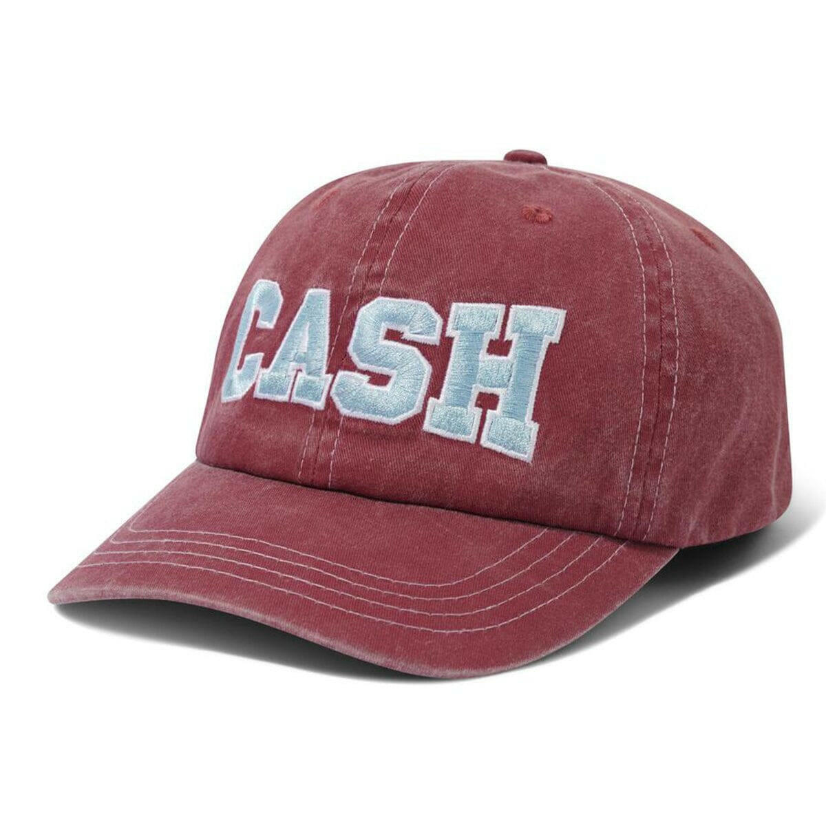 Cash Only - Campus 6 Panel Cap Burgundy.