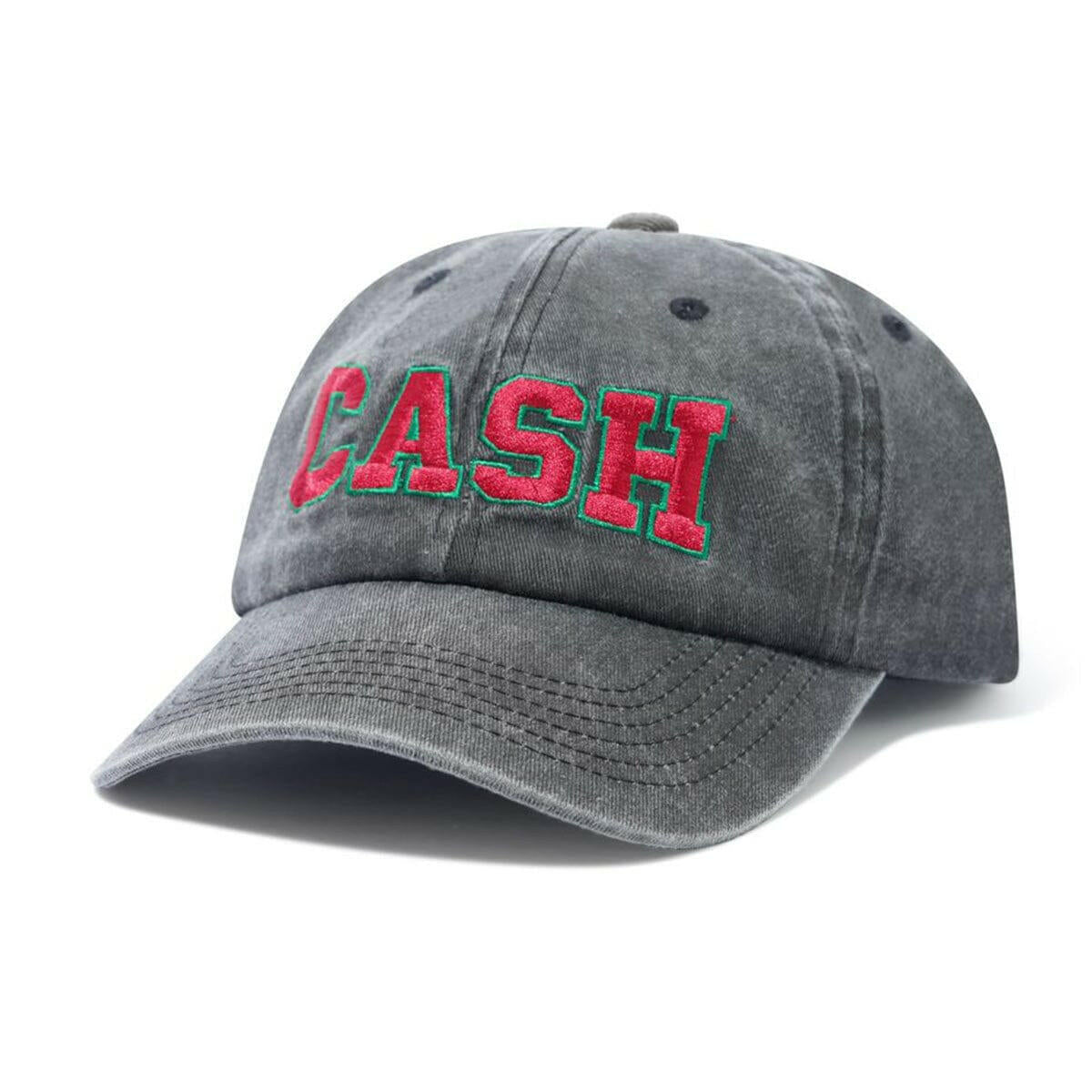 Cash Only - Campus 6 Panel Cap Washed Black.