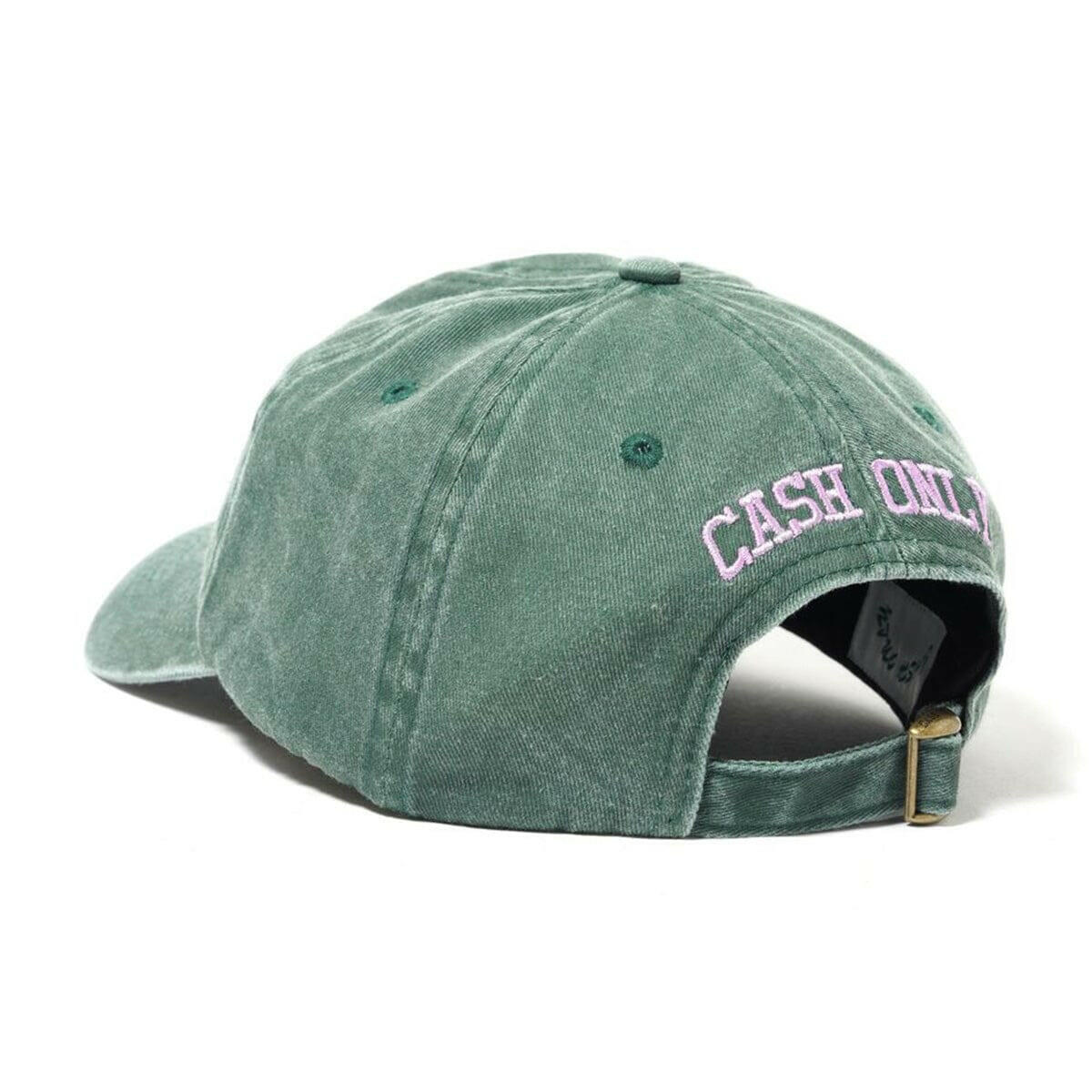 Cash Only - Campus 6 Panel Cap Washed Forest.