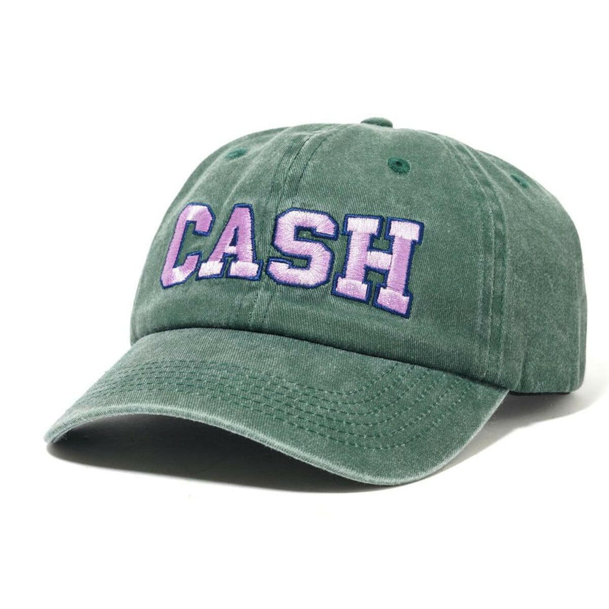Cash Only - Campus 6 Panel Cap Washed Forest.