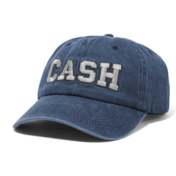 Cash Only - Campus 6 Panel Cap Washed Navy.