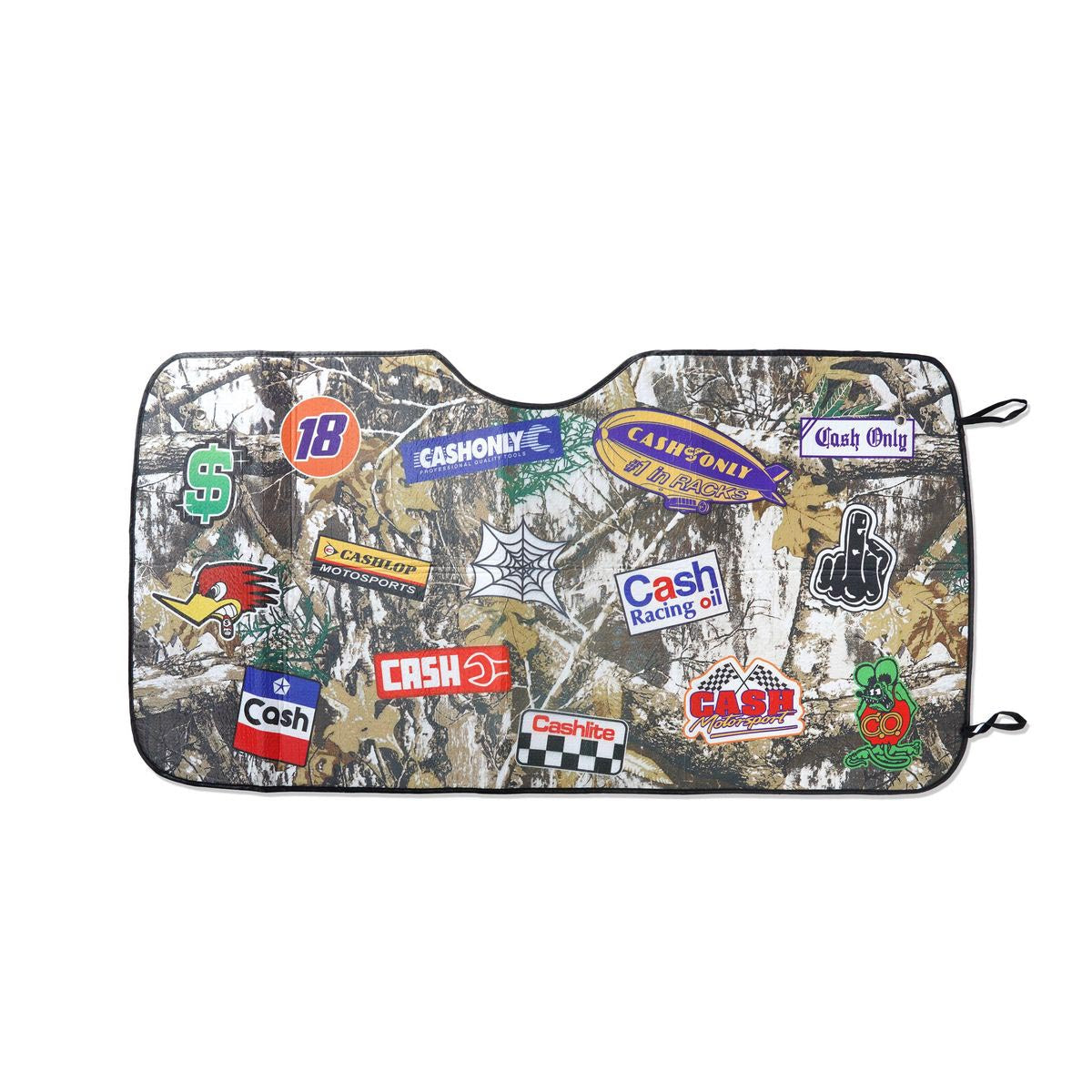 Cash Only Car Sunshade Front