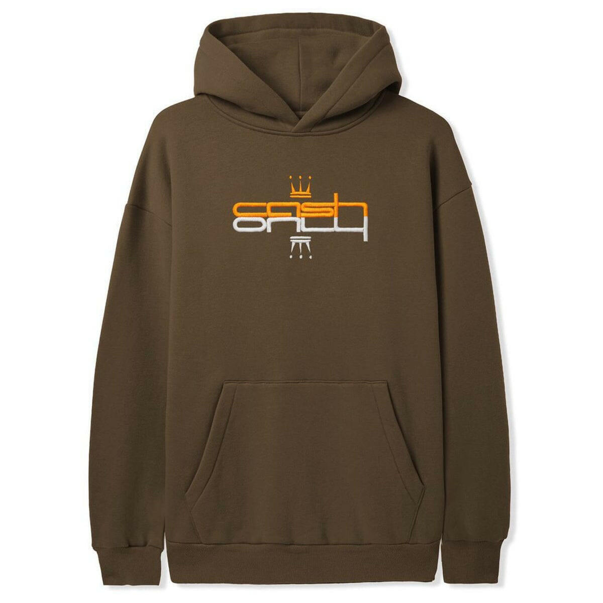 Cash Only - Crown Hoodie Brown.