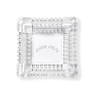 Cash Only - Crystal Ashtray.