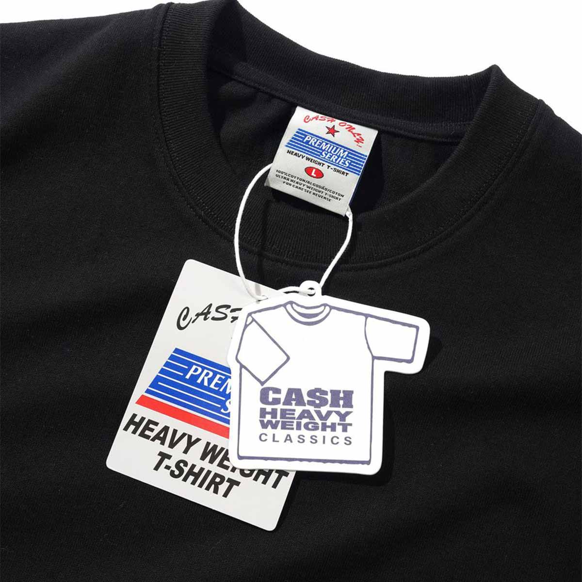 Cash Only Heavy-Weight Tee Black Detail 2