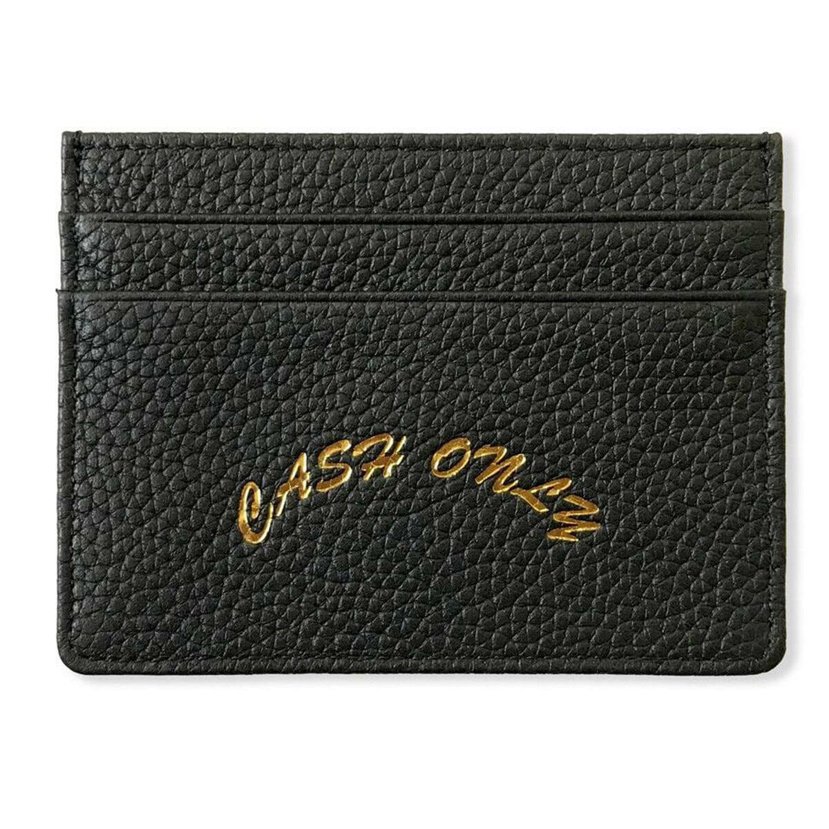 Cash Only - Leather Cardholder Black.