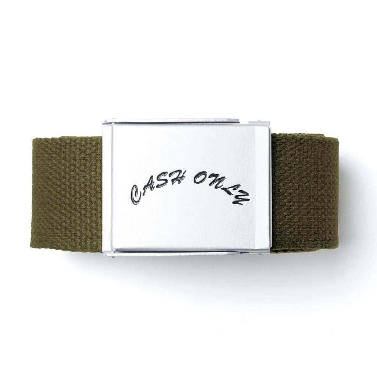 Cash Only - Logo Web Belt Green.