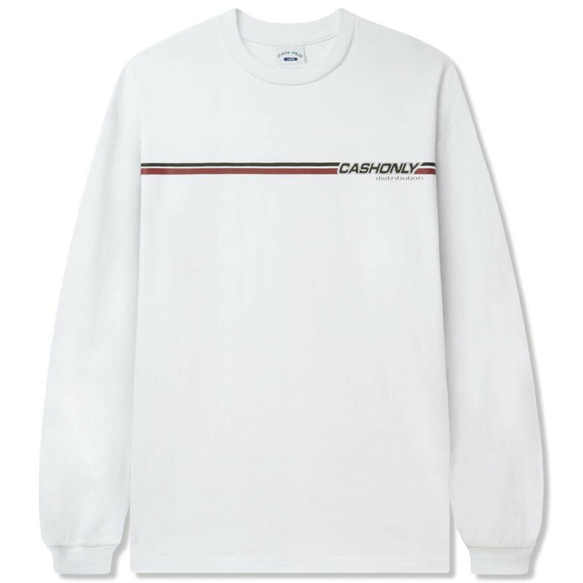 Cash Only - Motion L/S Tee White.